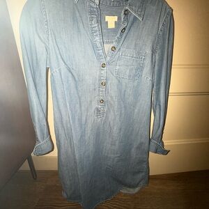 J. Crew Blue Denim Shirt dress